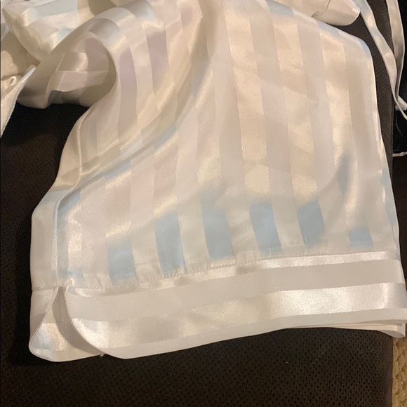 Jacob White Satin Striped Pajama Set - Picture 3 of 5